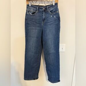 Judy Blue Ankle Cropped Blue Jeans